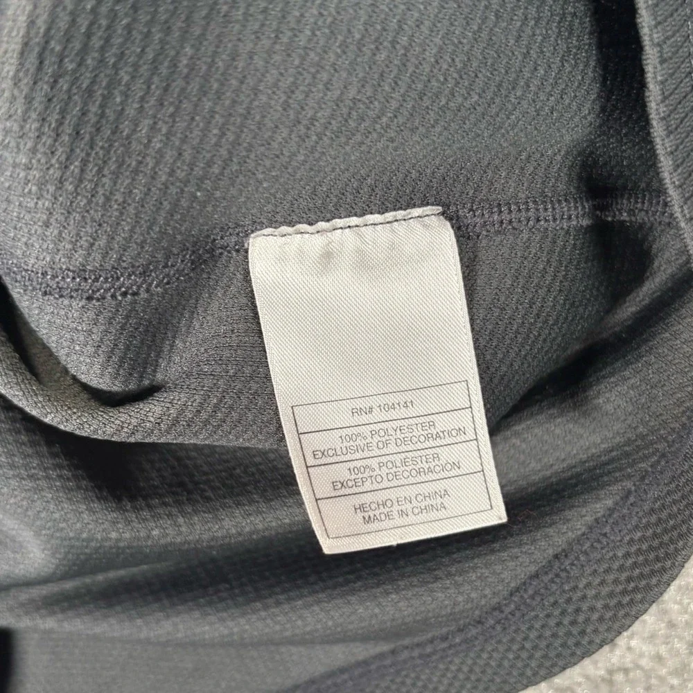 Vintage Nike ACG 1/4 Zip Pullover Mens L Gray Dri Fit Waffle Knit Grid Y2K